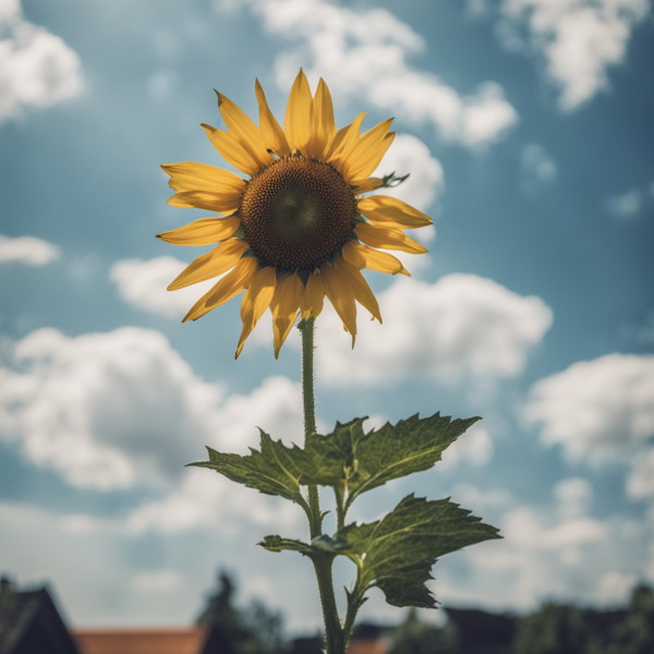 Sonnenblume Besinnung